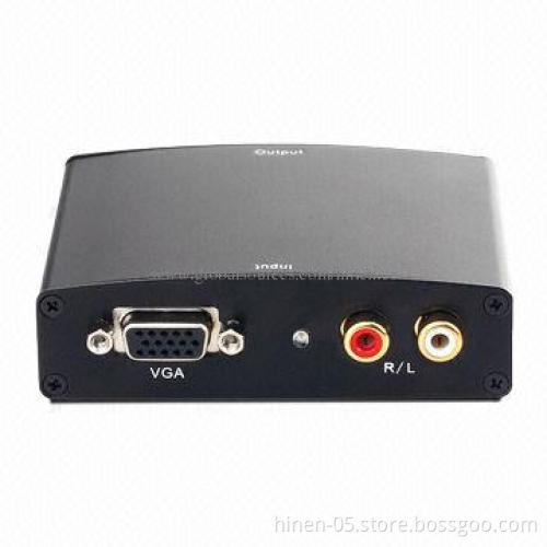HDMI Converter (VGA + R/L to HDMI), Supports Highest Video Resolution of 1,280 x 1,024 Pixels